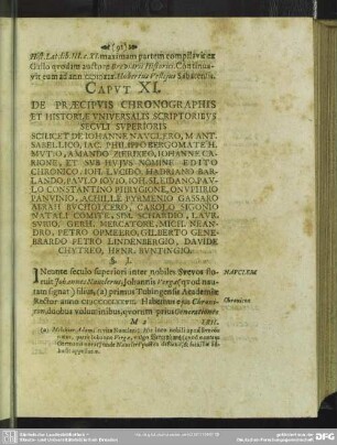 Caput XI. De Praecipuis Chronographiis Et Historiae Universalis Scriptoribus Seculi Superioris