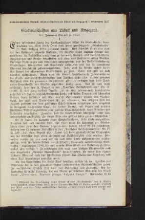 Glockeninschriften aus Lübeck und Umgegend.