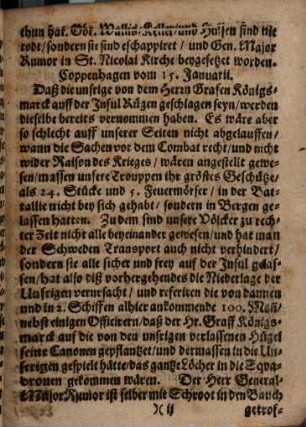 Extra Ordinari Courrier von neulichsten Zeitungen, Kriegs- und FriedensHandlungen