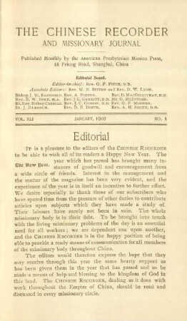 No. 1, January, 1910