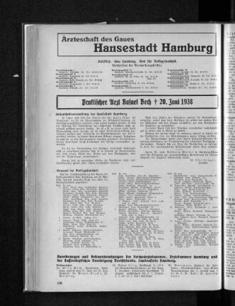 Ärzteschaft des Gaues Hansestadt Hamburg