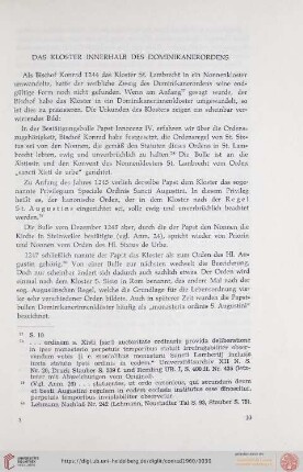 Das Kloster innerhalb des Dominikanerordens