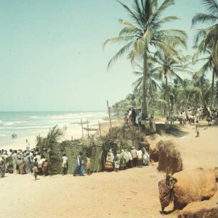 Chorkor bei Accra : Chorkor (Ghana) bei Accra. Fischerort. 1959