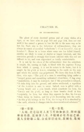 Chapter IX. On suicide-spectres