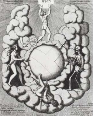 Allegorie mit Weltkugel