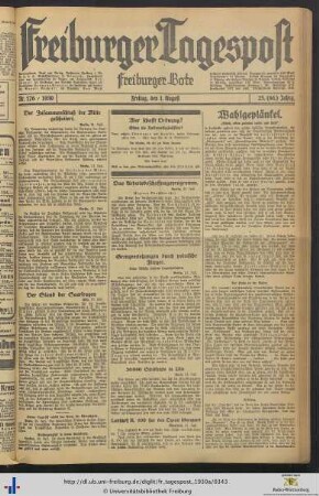 Nr. 176-199 (August 1930)