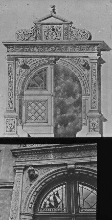 Halle (Saale), Ratswaage, Portal (grafische Darstellung); Detail