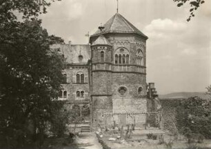 Burg Rheineck, Rheinisches Schiefergebirge. Blick von Reuters-Ley und Bad Hönningen
