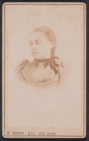 Porträt von Marie Bilkenroth : Porträt von Marie Bilkenroth. Visitfoto