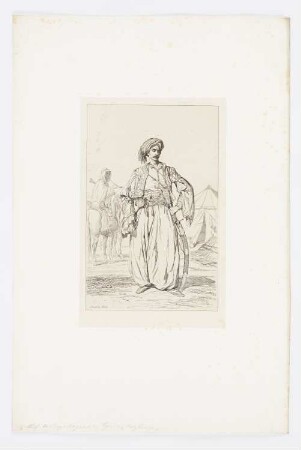 Chef de Bachi-bozoucqs de la Syrie, Blatt 18 der Folge "Bevölkerung der Donauprovinzen im Jahr 1854"
