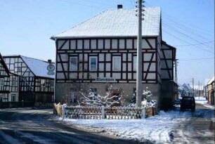 Gaststätte, Fachwerkobergeschossse, Straßenraum