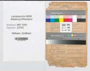 Entnazifizierung Gottfried Wilhelm, geb. 12.02.1893 (Kaufm.Angest.)
