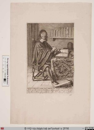 Bildnis René Descartes (lat. Renatus Cartesius)