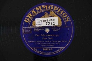 Der Schreckenberger / (Hugo Wolf)