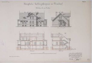 Direktoren Wohnhaus, Königliches Zellengefängnis zu Düsseldorf.