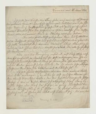 Brief von Joseph von Hormayr an Joseph Heller
