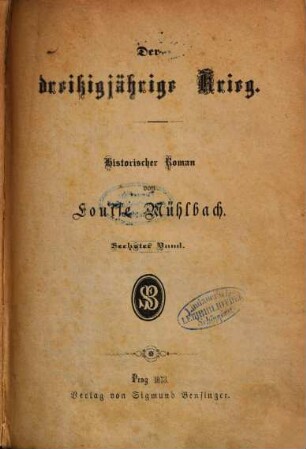 Der dreissigjährige Krieg : Historischer Roman von Louise Mühlbach, 6