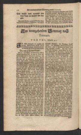 Am neunzehenden Sonntag nach Trinitatis