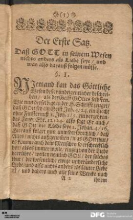 Der Erste Satz.