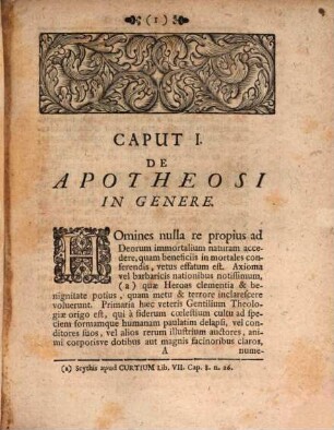 Tractatus historicus de apotheosi, sive consecratione, imperatorum romanorum : cum figuris et indice rerum