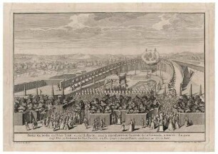 Eröffnungszeremonie der Planetenfeste 1719 im Garten des Holländischen Palais