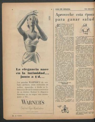 Aproveche esta época para ganar salud : Para ser hermosa