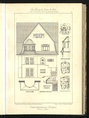 Einfamilienhaus in Stuttgart, Details zur Tafel 1.