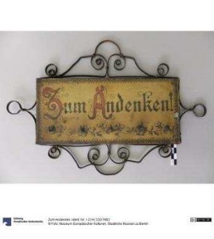 Zum Andenken