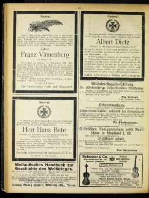 Nachruf : [Franz Vinnenberg]