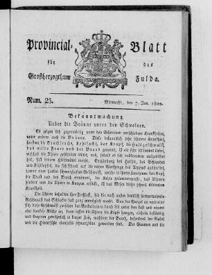 Num. 23, Ausgabe vom 7. Juni 1820