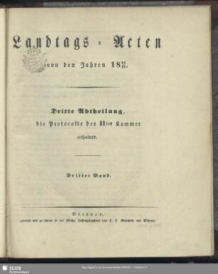 1836/37,3: Landtags-Acten / Die Protocolle der 2. Kammer