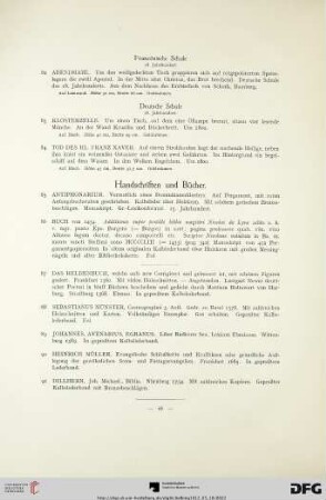 Handschriften und Bücher (Nr. 85-91)