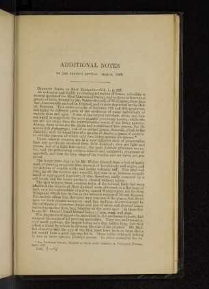 Additional notes to the present edition. March, 1849.