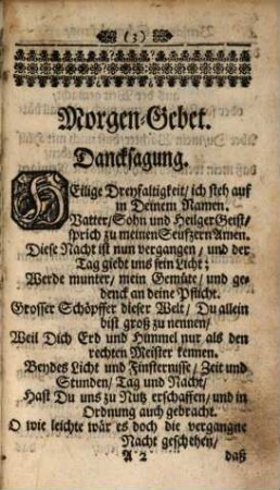 Benjamin Schmolckens Past. Prim. und Inspect. der Evangel. Kirchen und Schulen vor Schweidnitz. Gott geheiligte Morgen und Abend Andachten