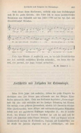 483-496 Fortschritte und Aufgaben der Entomologie