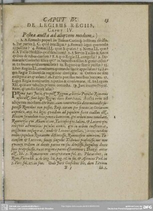 Caput IV. De Legibus Regiis, Caput IV. Pestea aucta ad aliquem modum