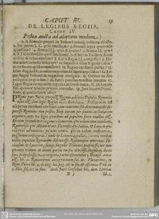 Caput IV. De Legibus Regiis, Caput IV. Pestea aucta ad aliquem modum