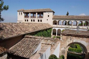 Granada - Burgberg Alhambra : Sommerpalast in der Gartenanlage "Generalife" auf der Alhambra, aufgenommen 2007