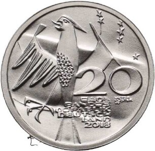 20-Euro Gedenkmünze von Victor Huster für die Hansestadt Rostock