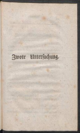 Zwote Untersuchung