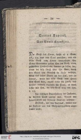 Drittes Kapitel: Von Gauls Krankheit