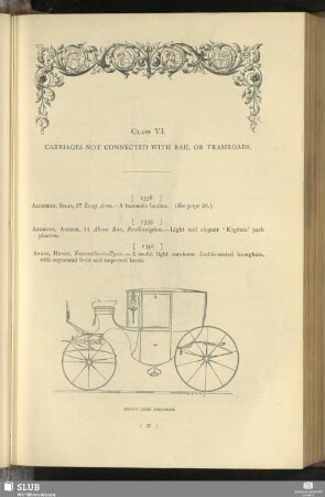 Class VI. Carriages Not Connected With Rail Or Tramroads