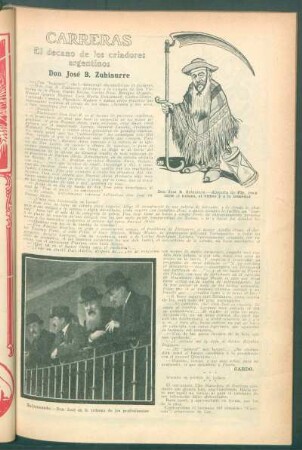 Carreras : El decano de los criadores argentinos - Don José B. Zubiaurre