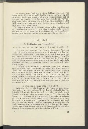 IX. Abschnitt