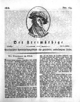 Nro. 139, Dienstag, den 12. Julius 1808