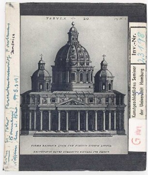 Rom, St. Peter: Fassadenentwurf von Fontana