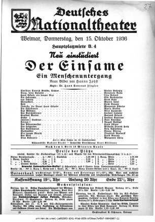 Der Einsame Ein Menschenuntergang