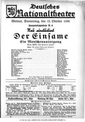 Der Einsame Ein Menschenuntergang