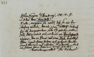 Brief an Ernst Kreidolf