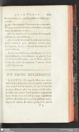 Des Filons Métalliques
